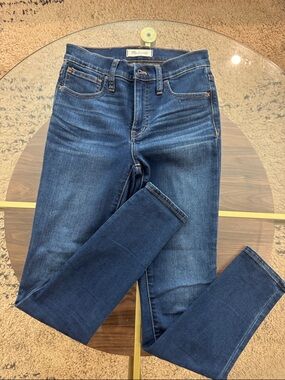 Madewell Skinny Jeans in Indigo Blue Stretch Denim
